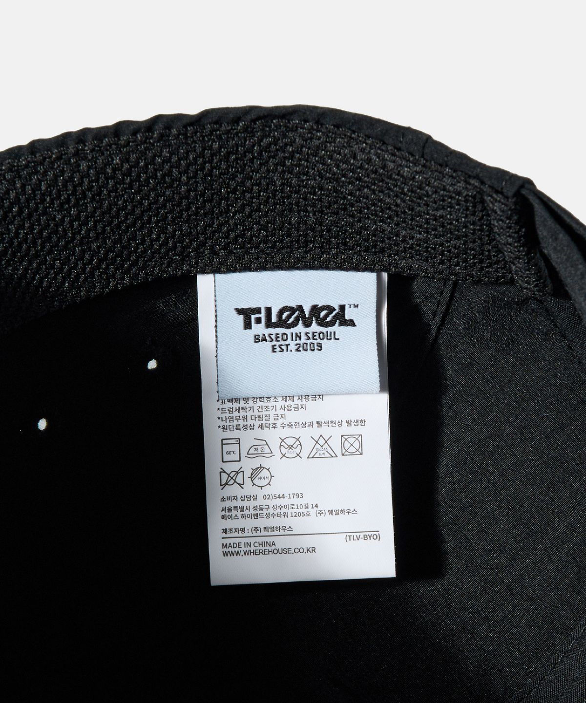 티레벨(T-LEVEL) OG Logo Camp Cap Black