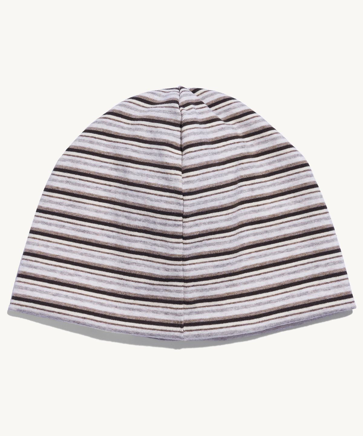 낫뉴(NOT NEW) nn Label Stripe Beanie Brown