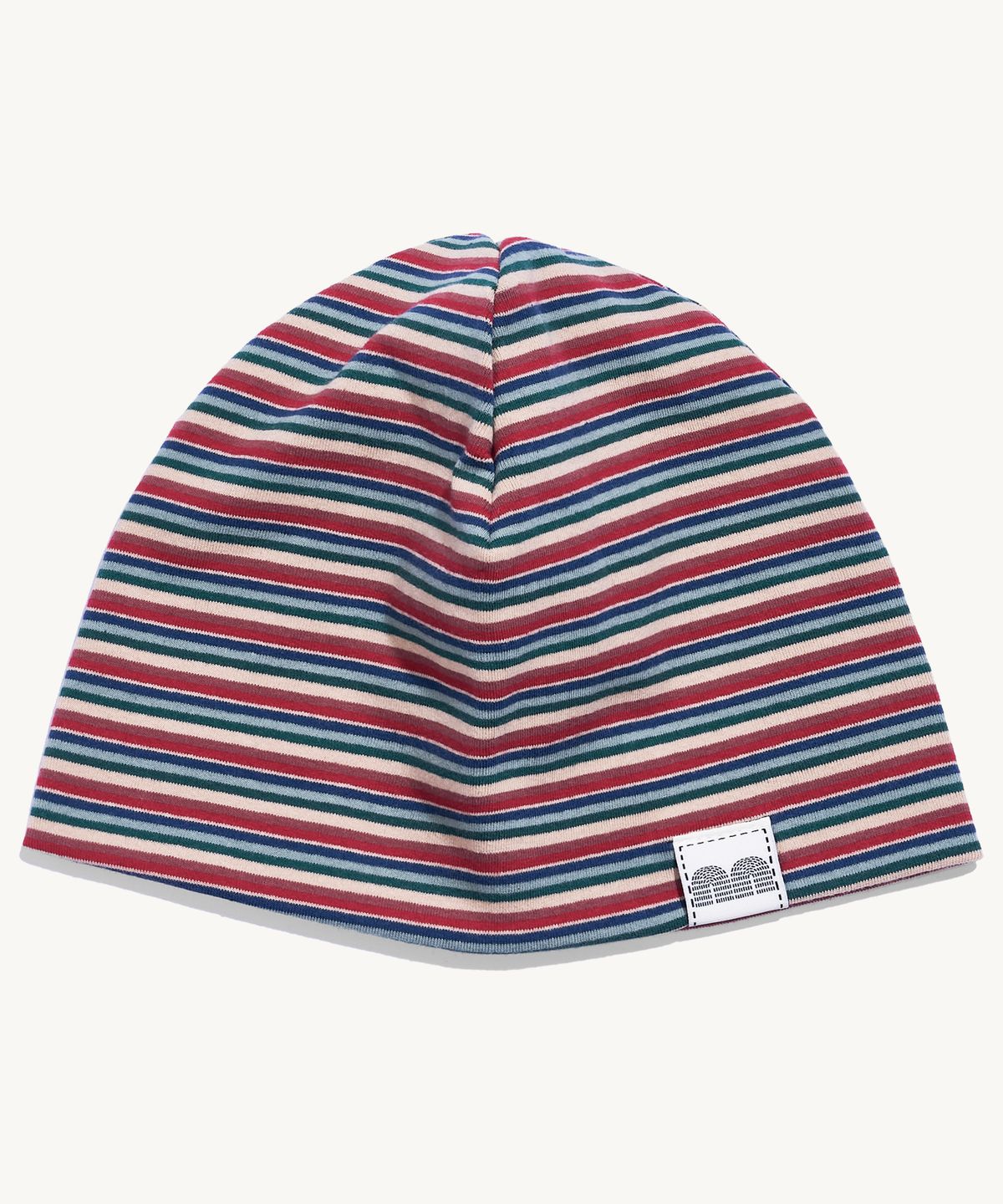 낫뉴(NOT NEW) nn Label Stripe Beanie Red
