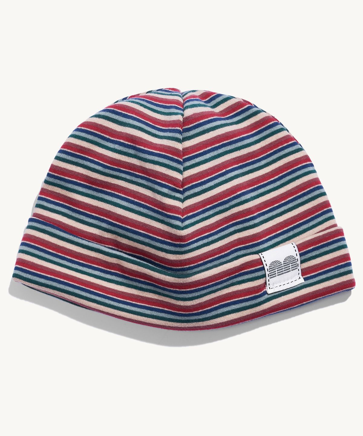 낫뉴(NOT NEW) nn Label Stripe Beanie Red