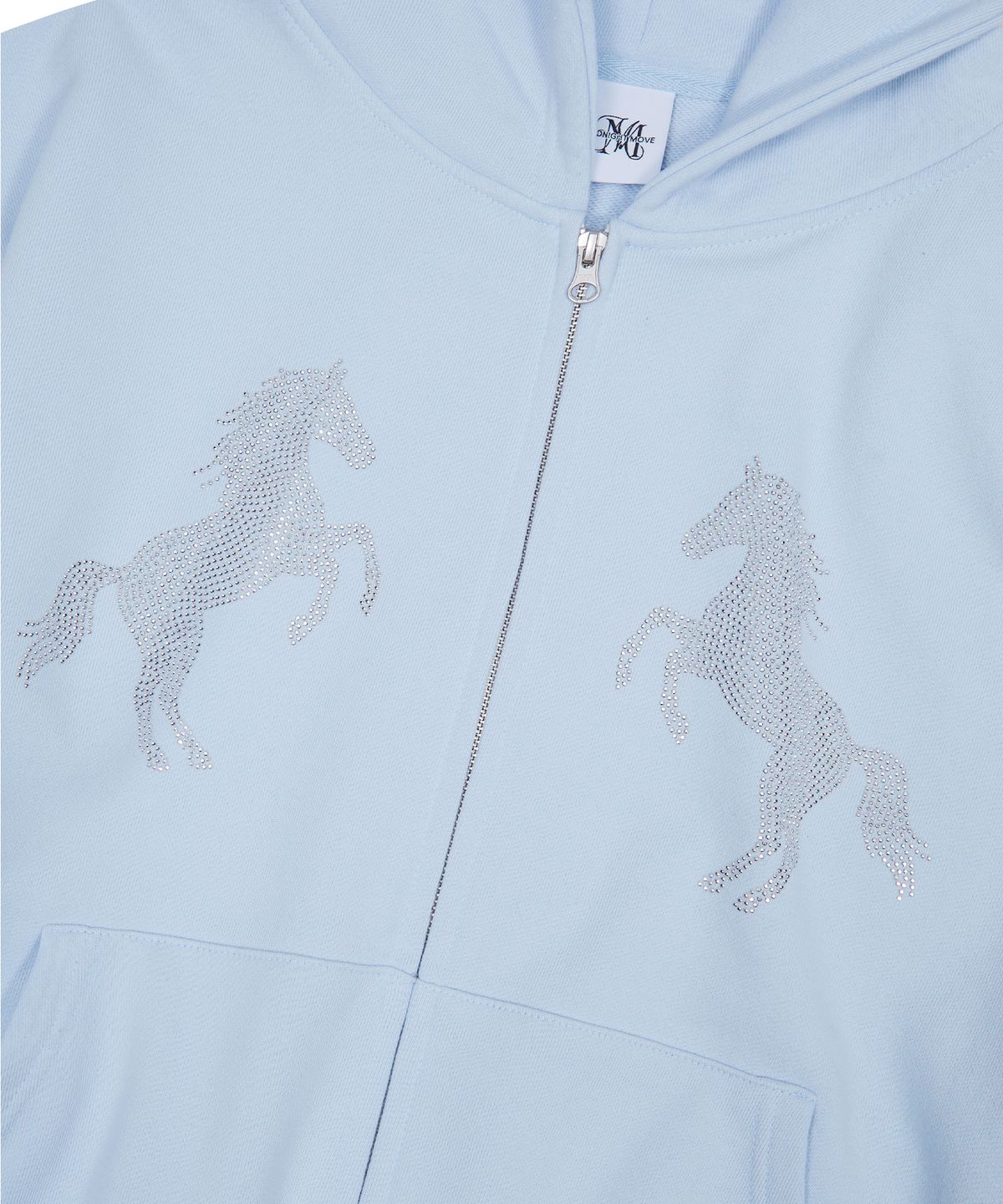 미드나잇 무브(MIDNIGHT MOVE) horse hood zip up (sky blue)