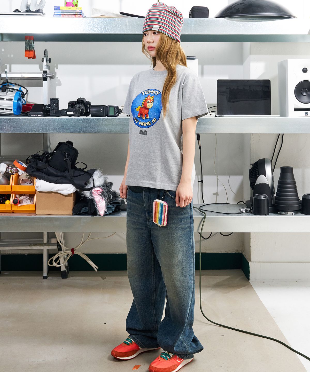 낫뉴(NOT NEW) Tommy T-Shirt Grey