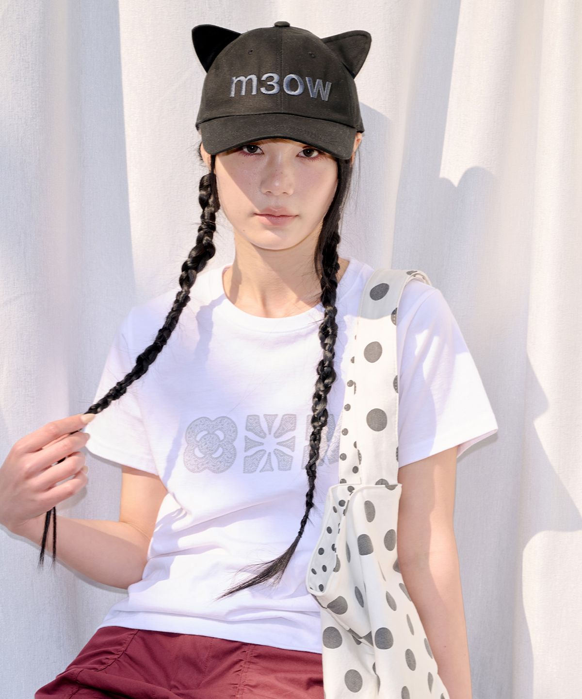 잇자바이브(ITZAVIBE) M3OW CAT EAR BALL CAP