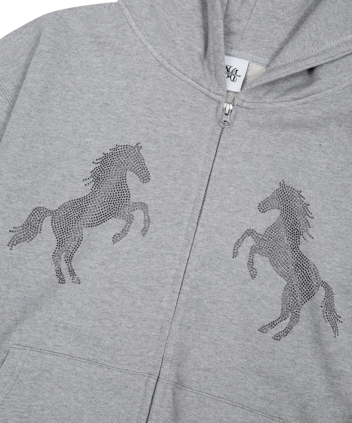 미드나잇 무브(MIDNIGHT MOVE) horse hood zip up (grey)
