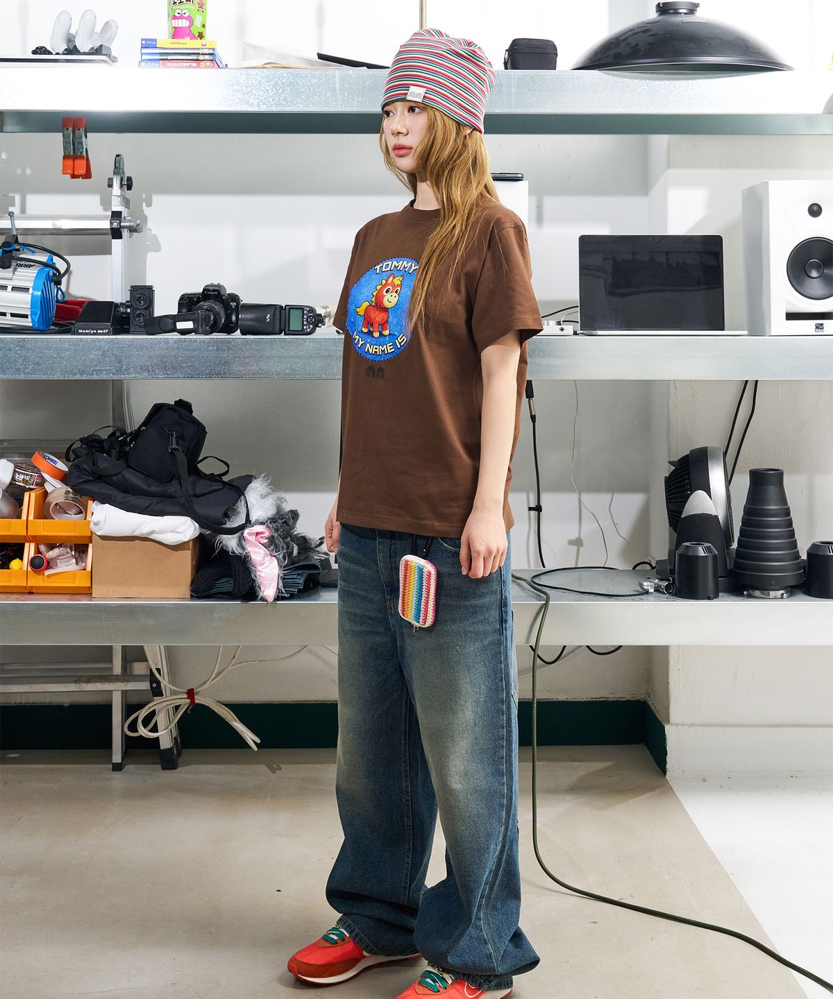 낫뉴(NOT NEW) Tommy T-Shirt Brown