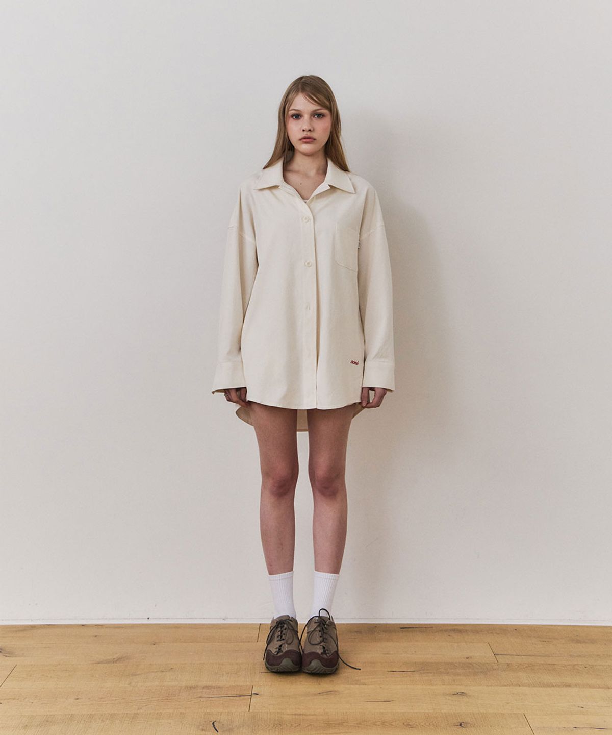 우네(OONE) Everyday Cotton Pocket Shirt_Ivory
