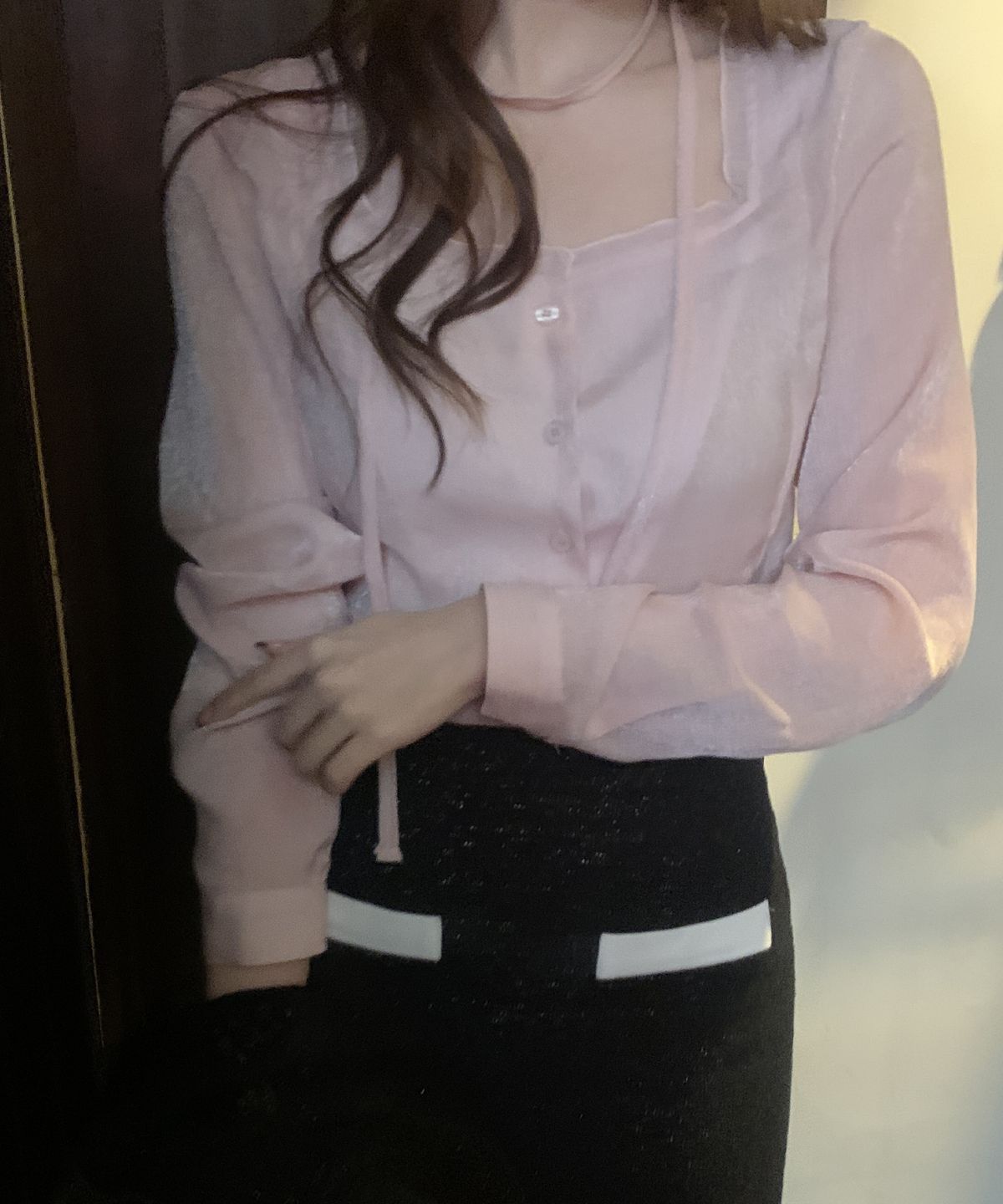 메리온(MERRYON) 루시아 오간자 블라우스