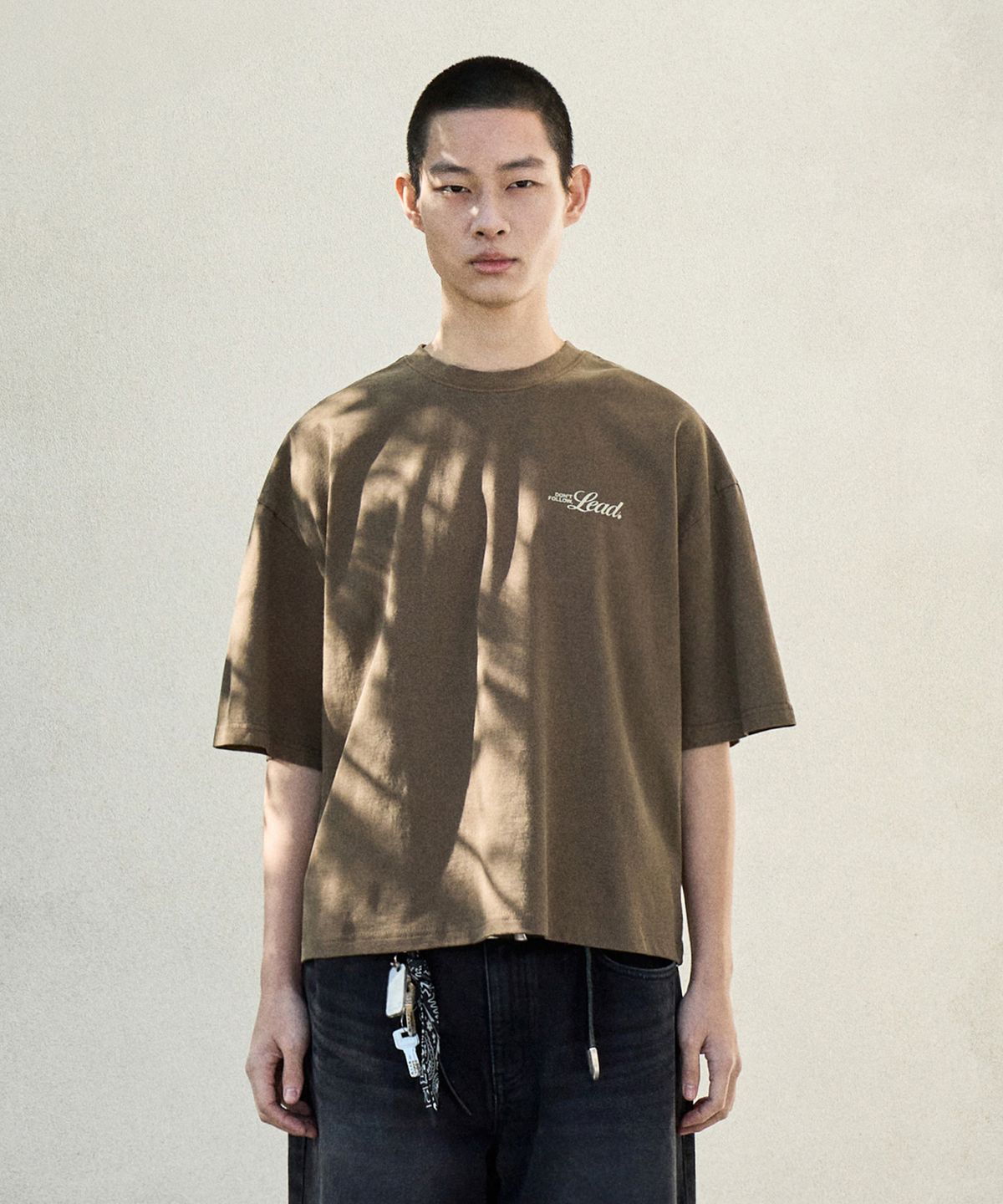 미니멀프로젝트(MINIMALPROJECT) 레터링 피그먼트 크롭 반팔티셔츠 MST171C / 4COLOR