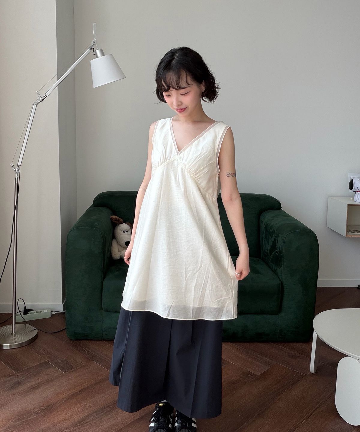 미쏘(MIXXO) V-neck Layered Dress