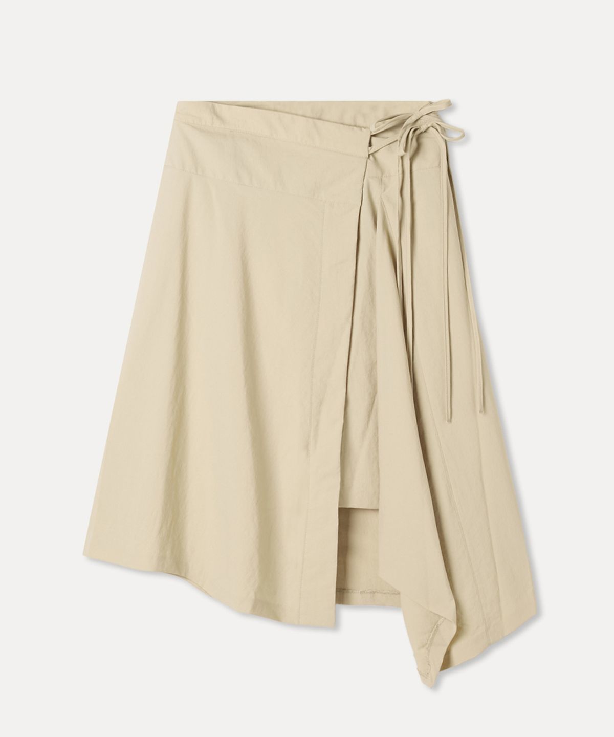 미쏘(MIXXO) 나일론 랩미디 스커트_MIWWHG402B