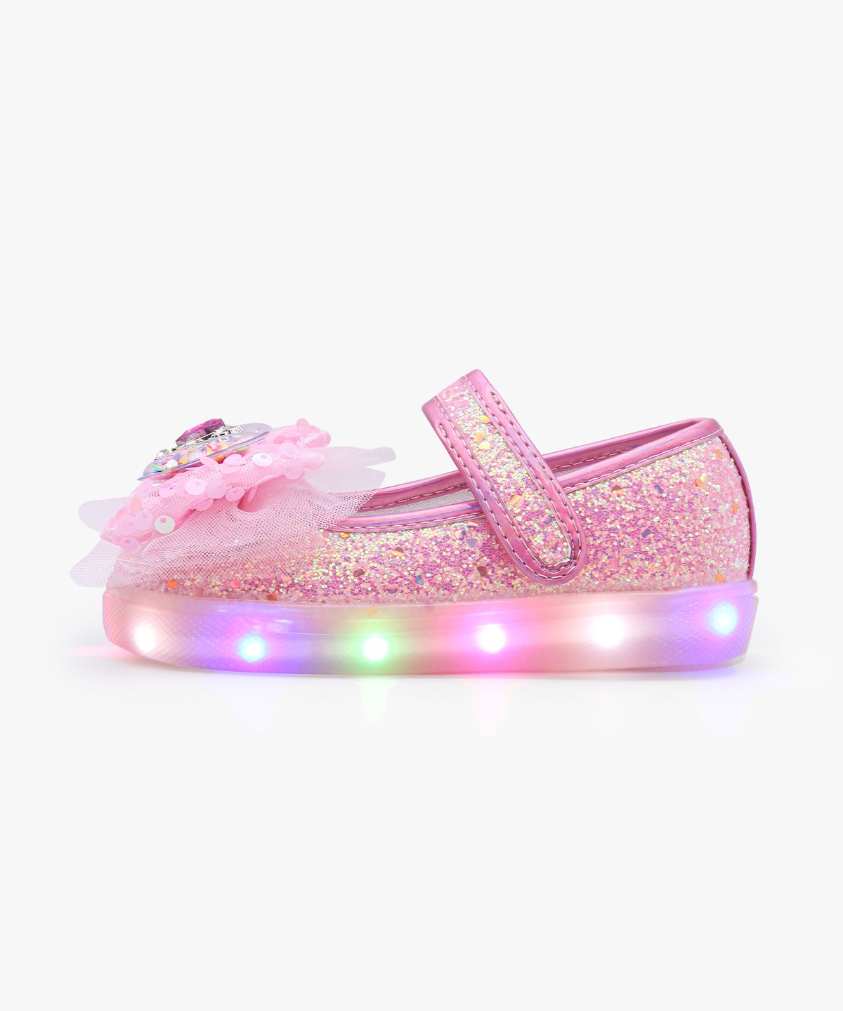 키펀트(KIPHANT) LED 컨페티 폼폼 여아 슬립온