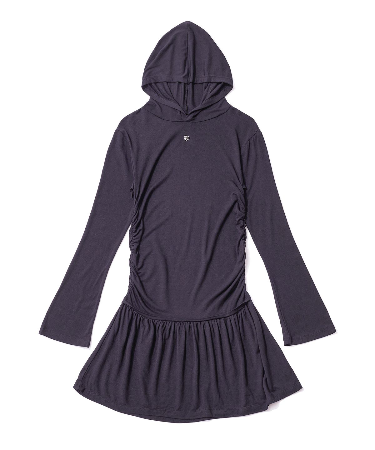 페이키(FAKIII) Hooded Princess Line Drop Dress_Purple
