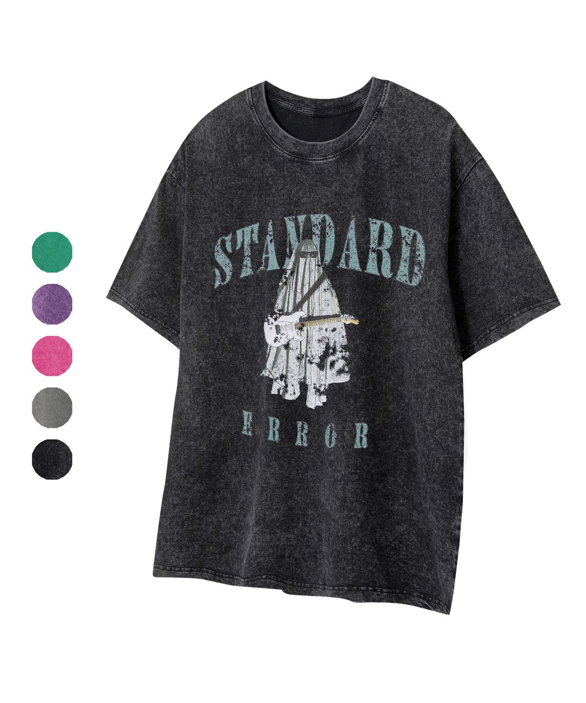 스탠다드에러(STANDARDERROR) 87-STAN254 팬텀 리듬 크랙 피그먼트 반팔 티셔츠 (5color)