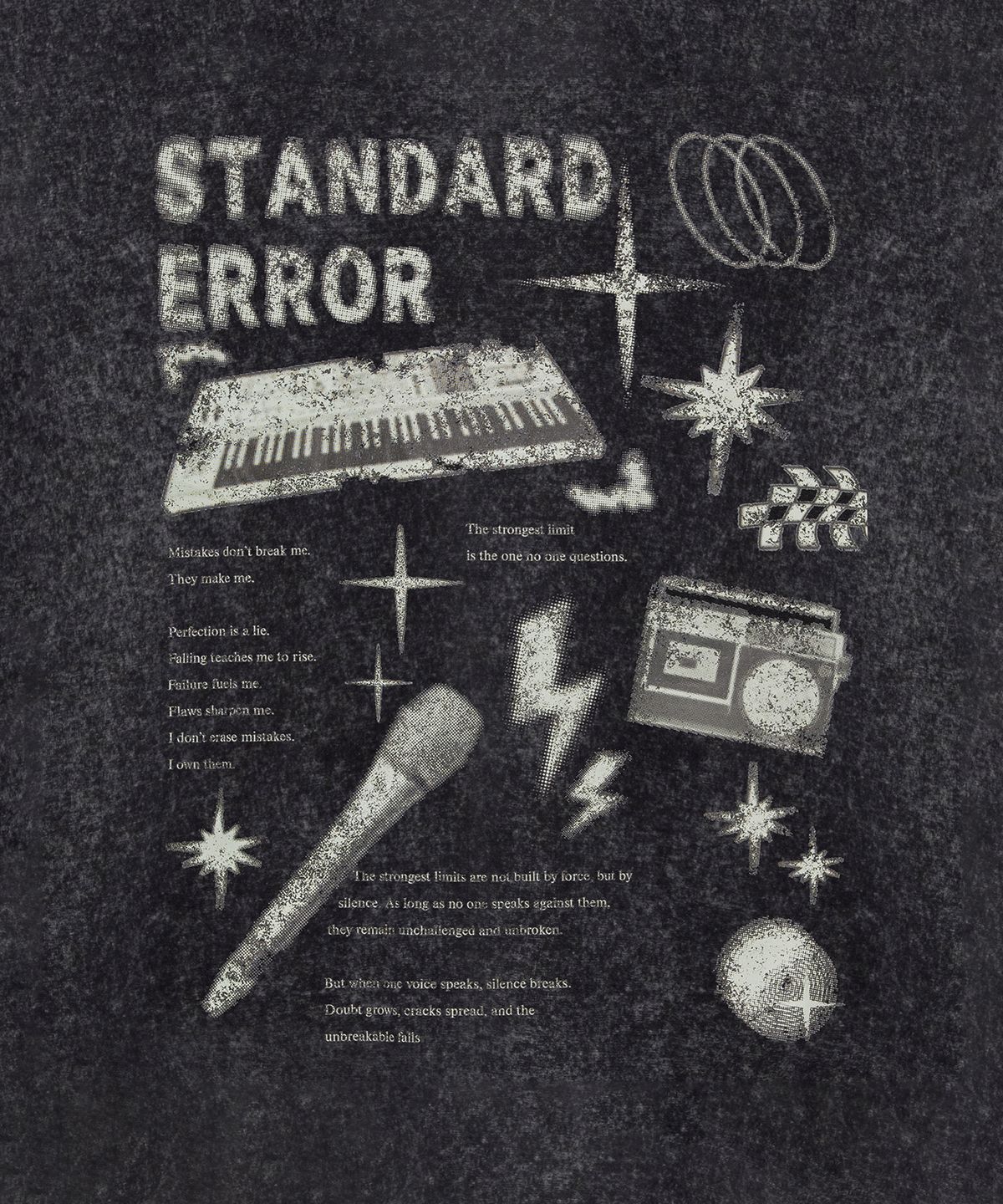 스탠다드에러(STANDARDERROR) 87-STAN257 마이키 레코드 피그먼트 반팔 티셔츠 (4color)