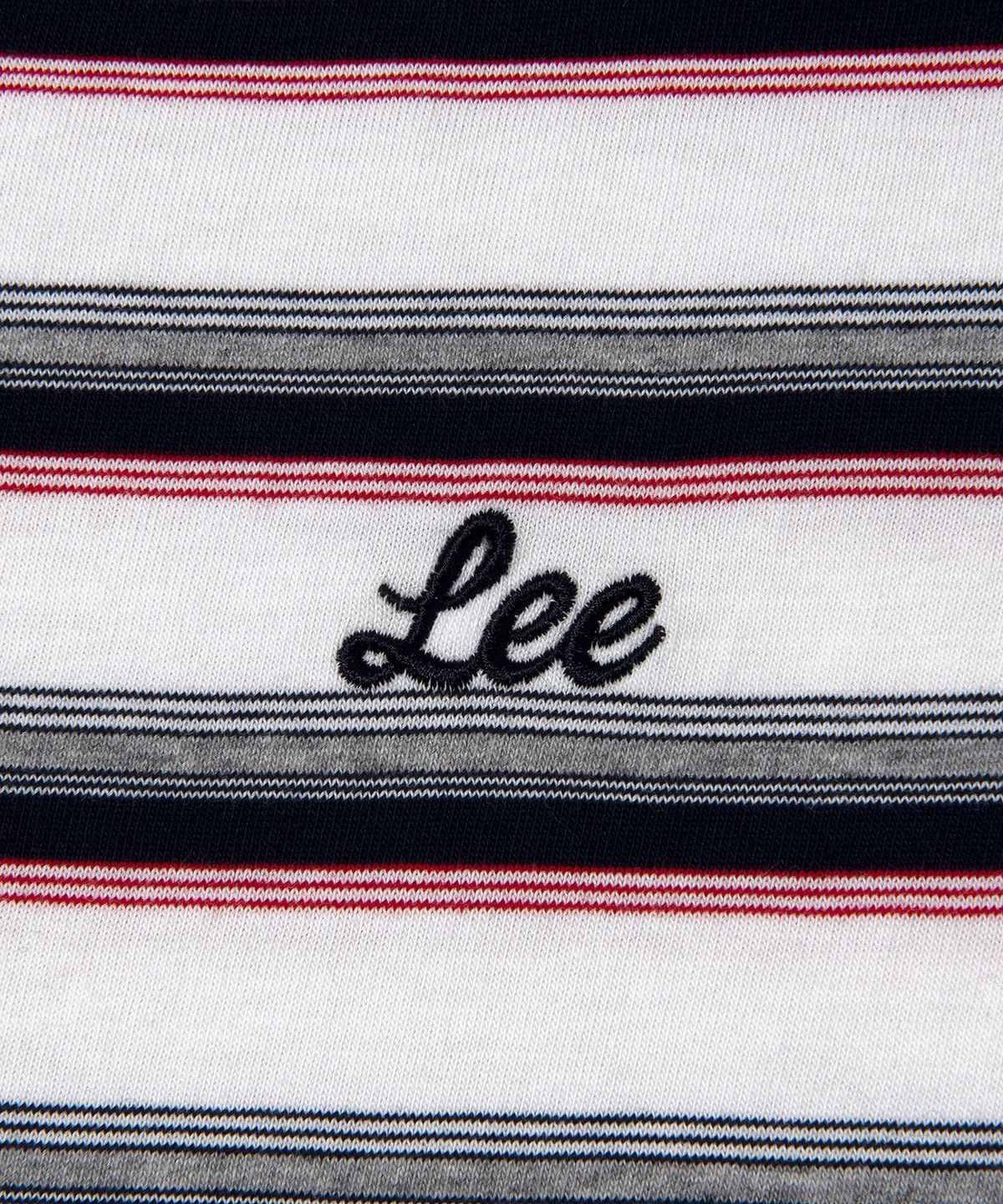 리(LEE) 우먼 멀티 스트라이프 티셔츠 네이비