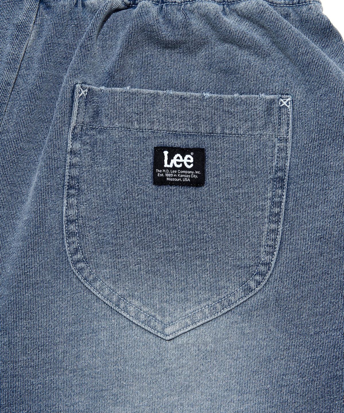 리(LEE) 데님 스웻 쇼츠 인디고 미듐