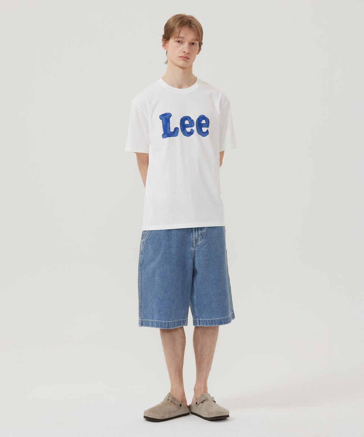 리(LEE) 베이직 데님 쇼츠 인디고 미듐