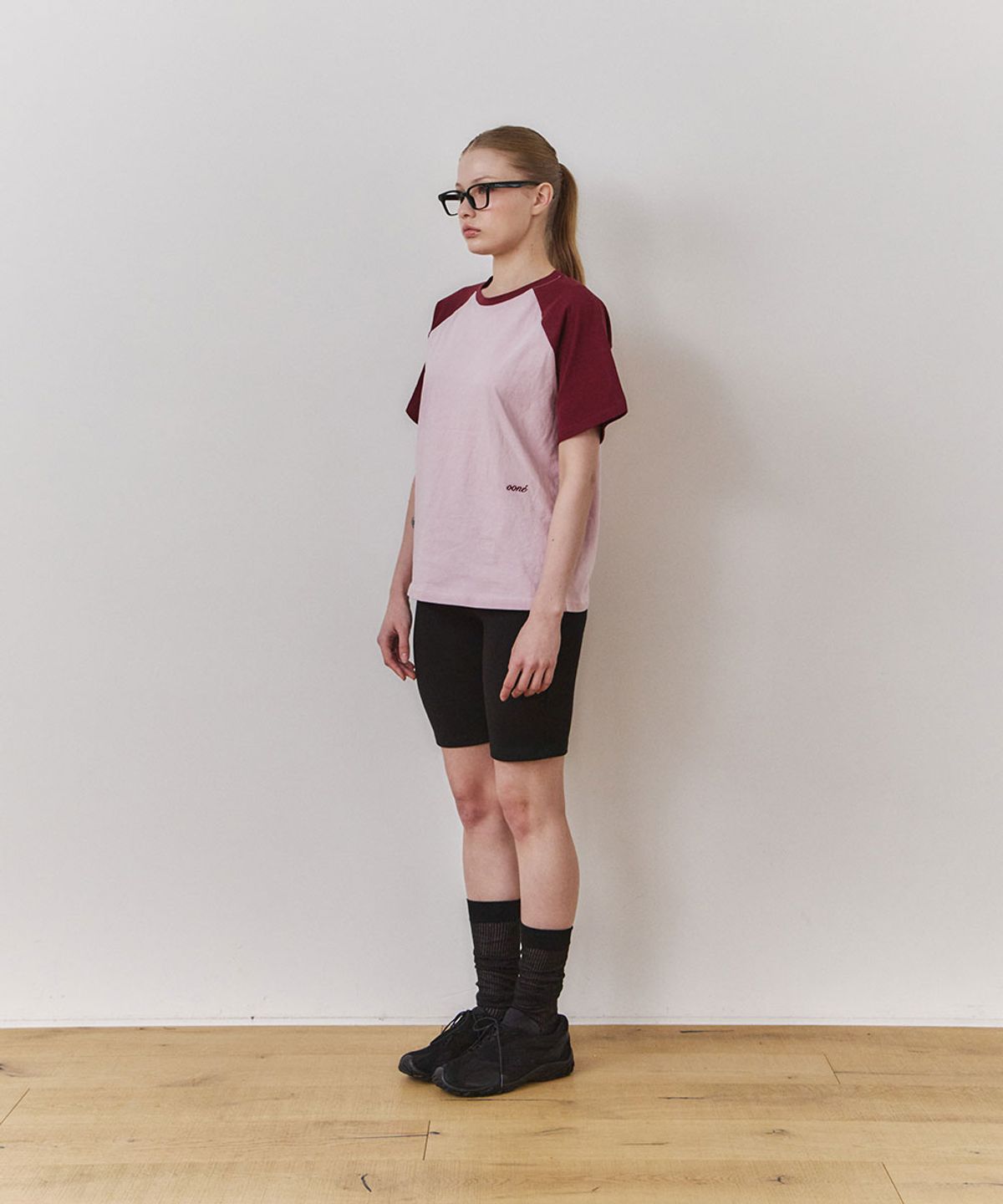 우네(OONE) Soft Cotton Raglan T-Shirt_Baby Pink