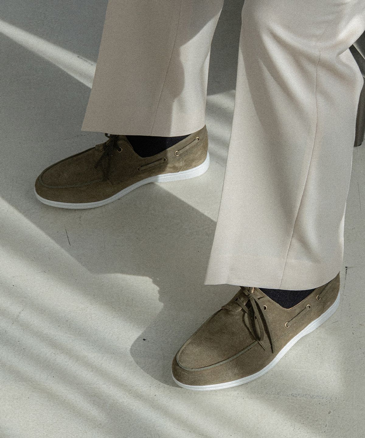 올클래식(ALLCLASSIC) ALC4407W 리조트 보트 슈즈_l.khaki suede
