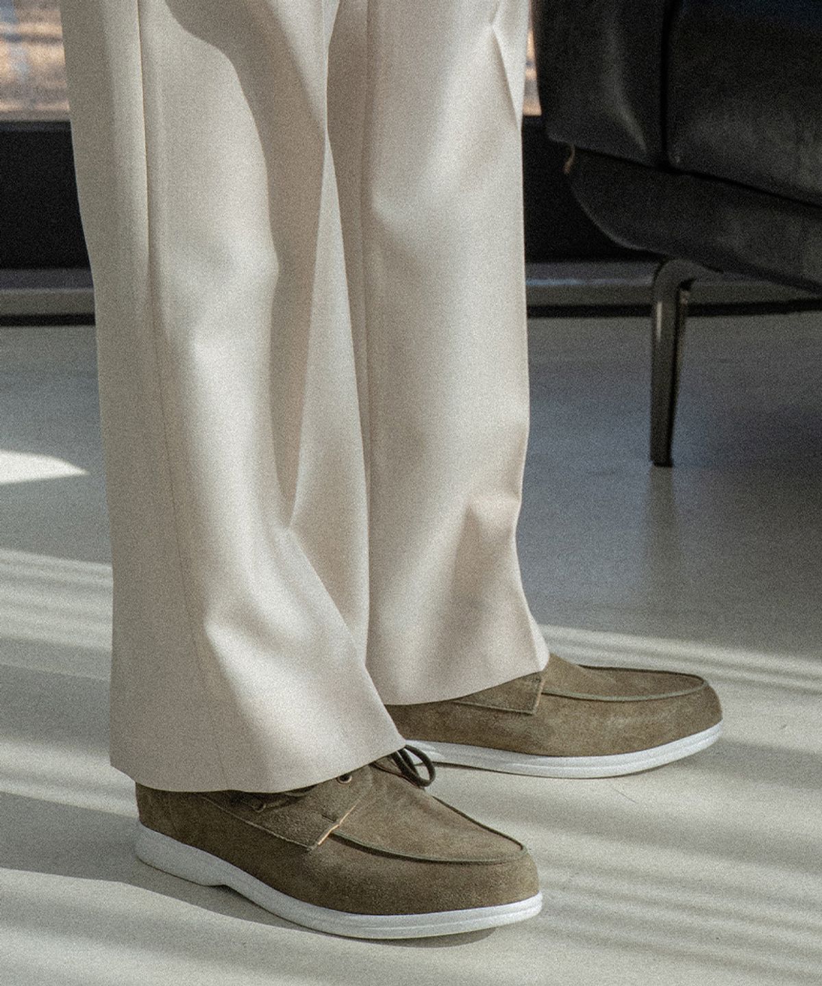 올클래식(ALLCLASSIC) ALC4407W 리조트 보트 슈즈_l.khaki suede