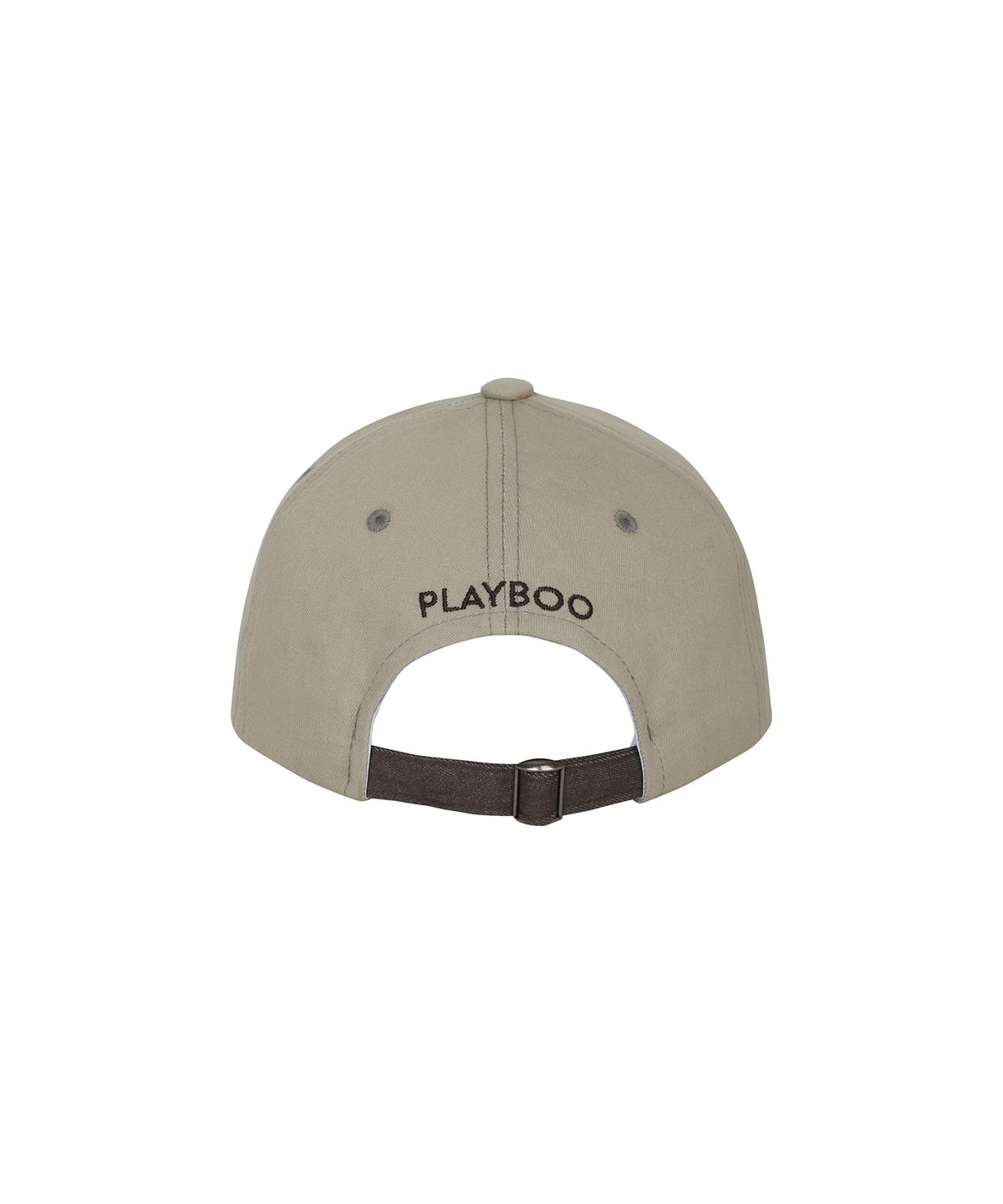 플레이부(PLAYBOO) CONTRAST LOGO BALL CAP_Olive