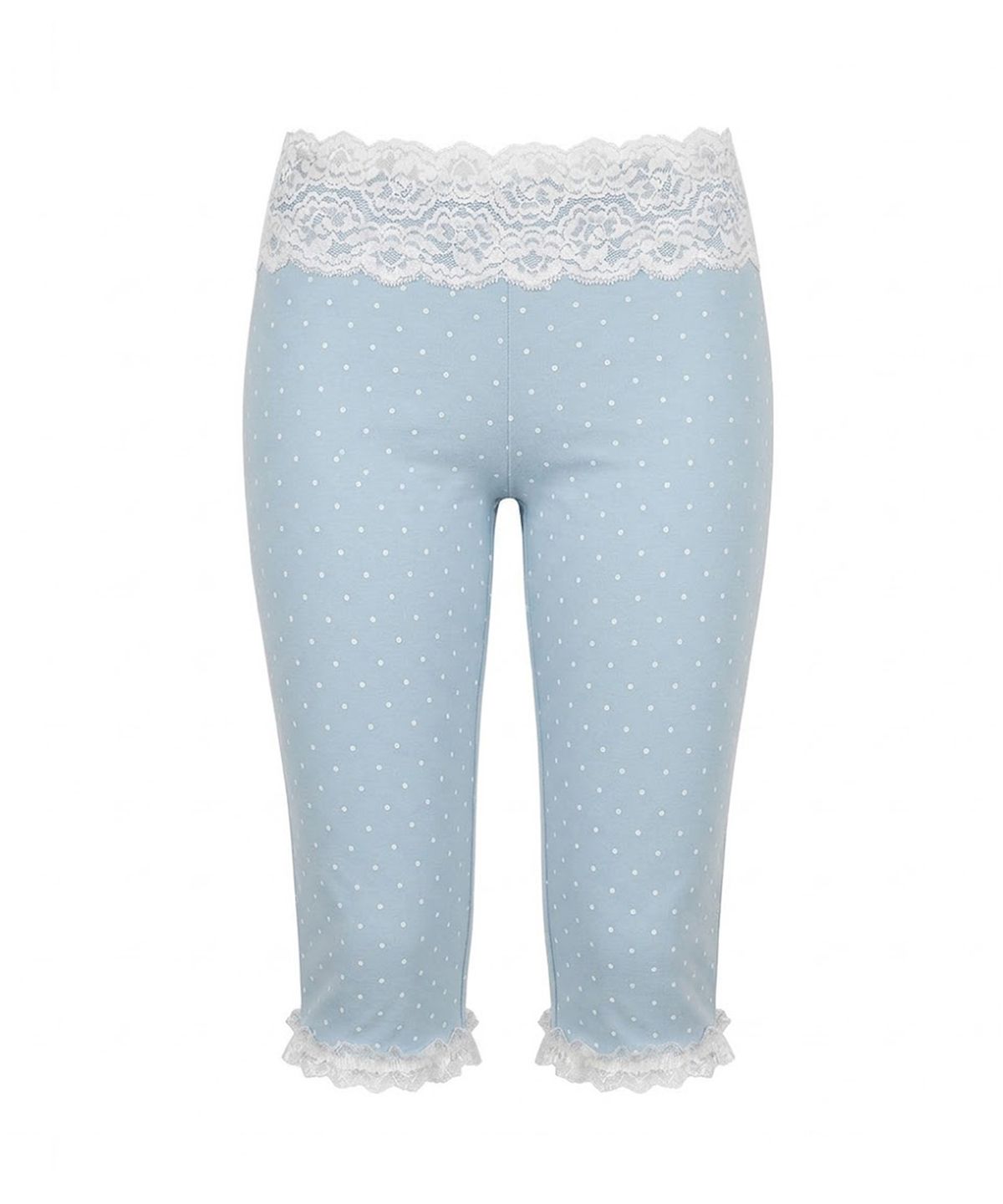 페이키(FAKIII) Lace Capri Pants_DOT BABY BLUE