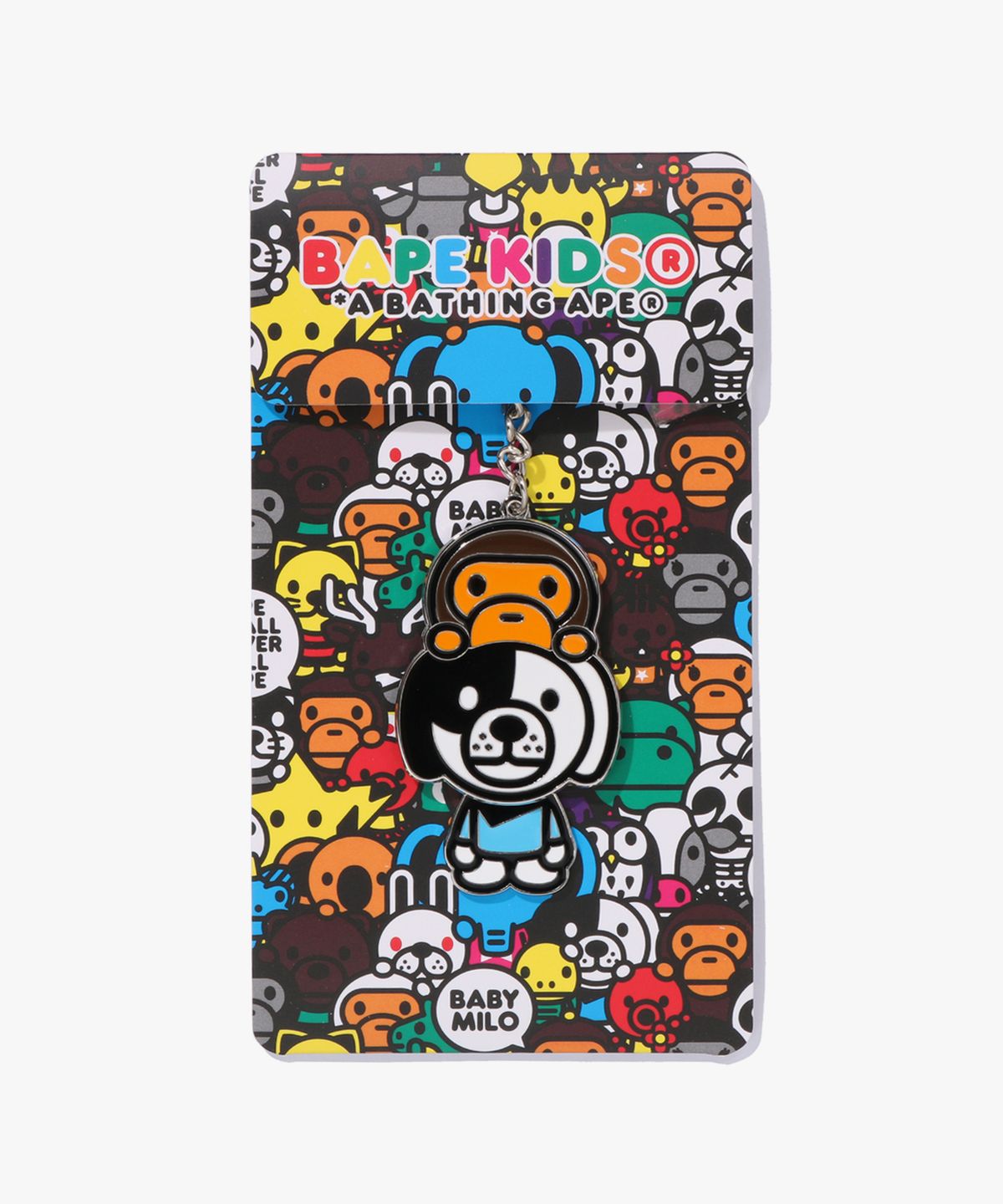 베이프(BAPE) 베이비 마일로 온 도기 키 체인 MULTI