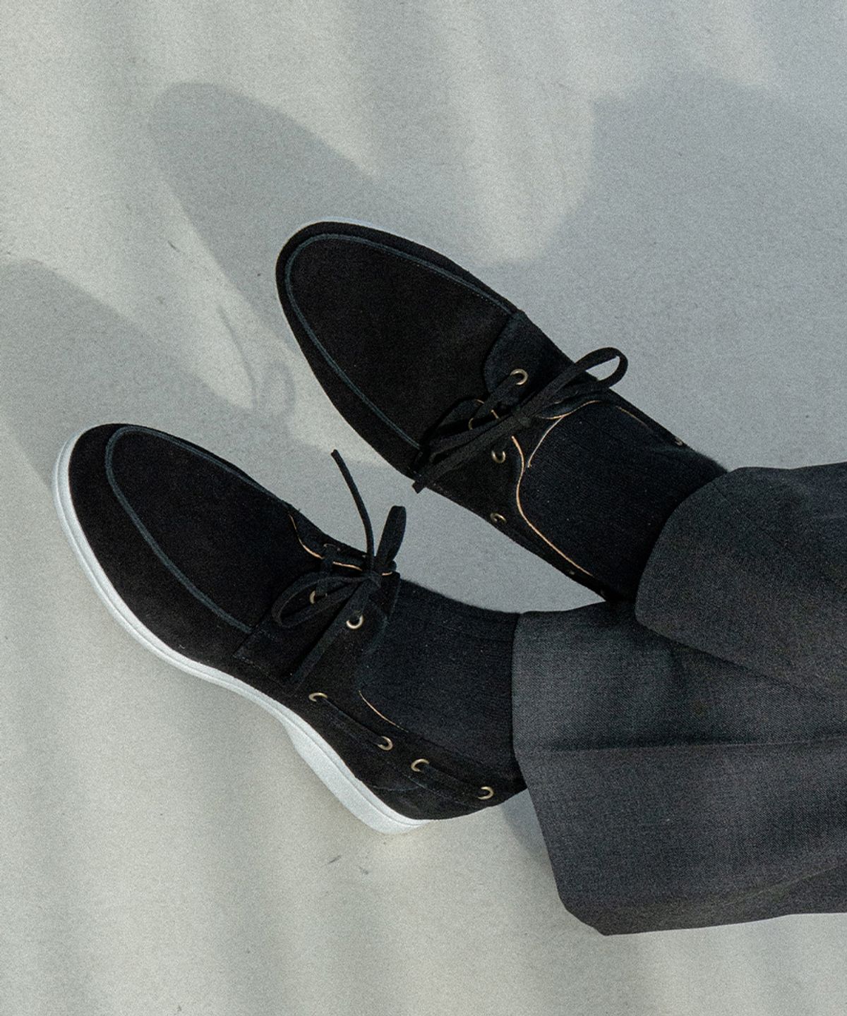 올클래식(ALLCLASSIC) ALC4407W 리조트 보트 슈즈_black suede
