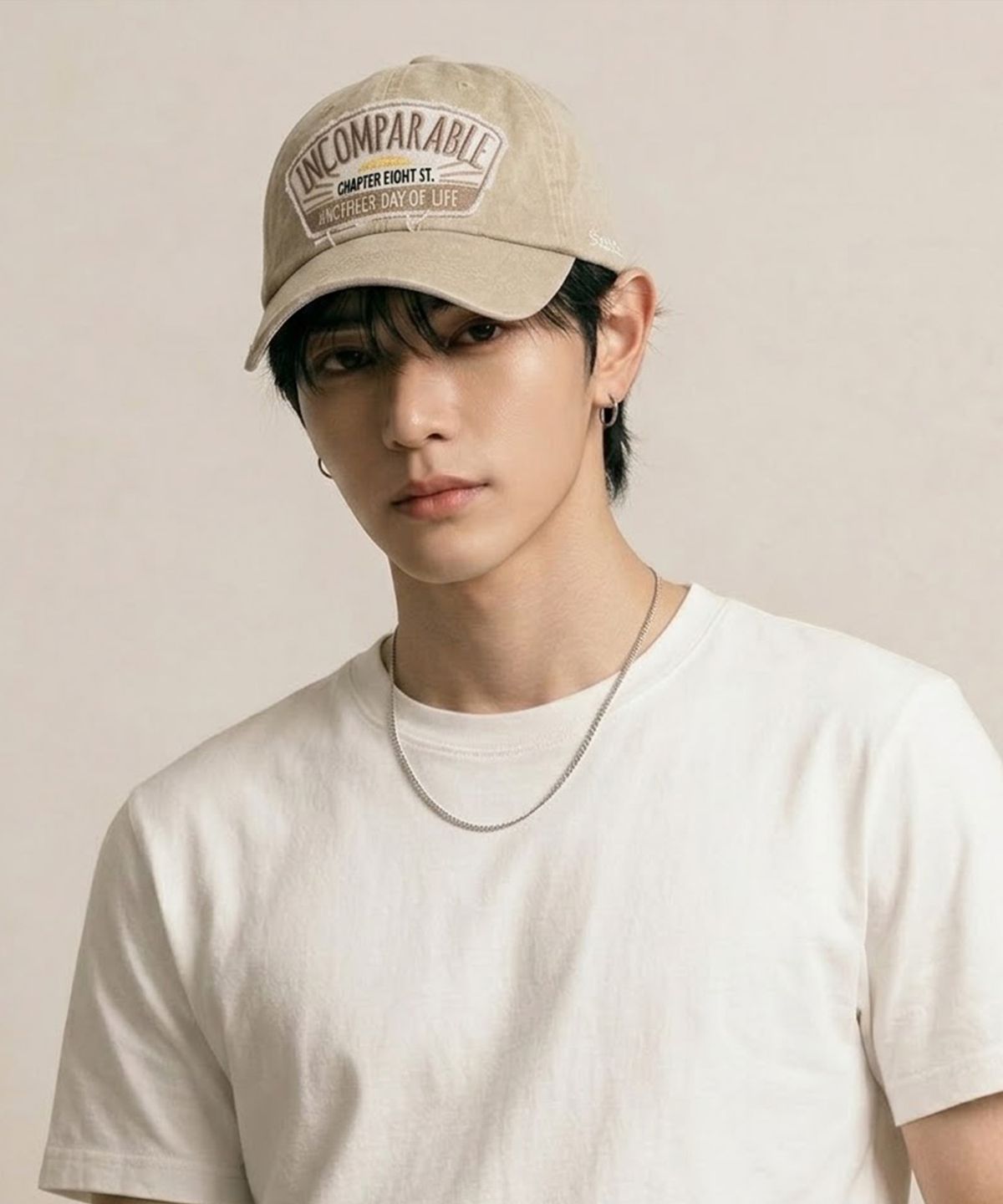 챕터에잇(CHAPTER EIGHT) 빅사이즈 썬-업 ws 볼캡  라이트베이지 62cm