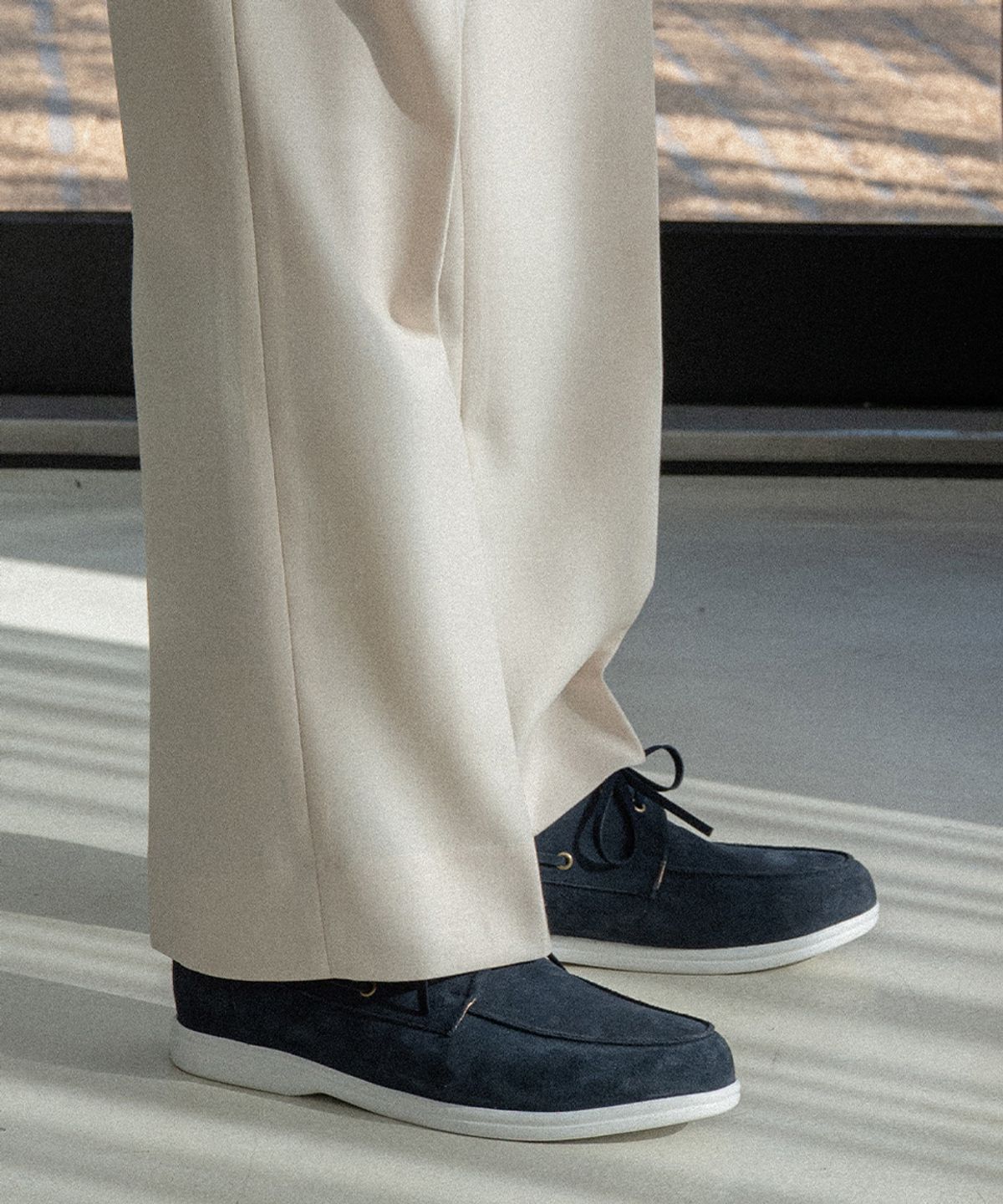 올클래식(ALLCLASSIC) ALC4407W 리조트 보트 슈즈_navy suede