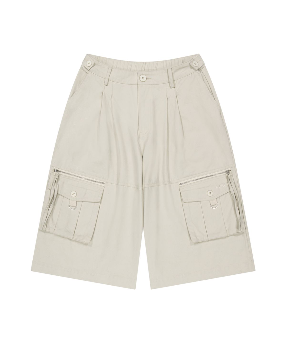 애즈유아(AS YOU ARE) 핀턱 스티치 버뮤다 팬츠 베이지