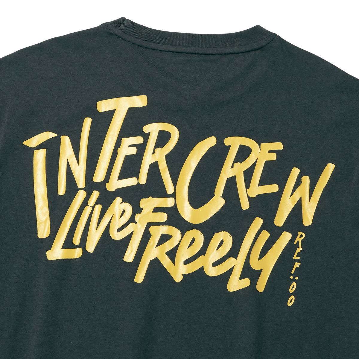 인터크루(INTERCREW) 1도 변형 폰트 반팔 티셔츠 D그레이 ITA2TR01ADG