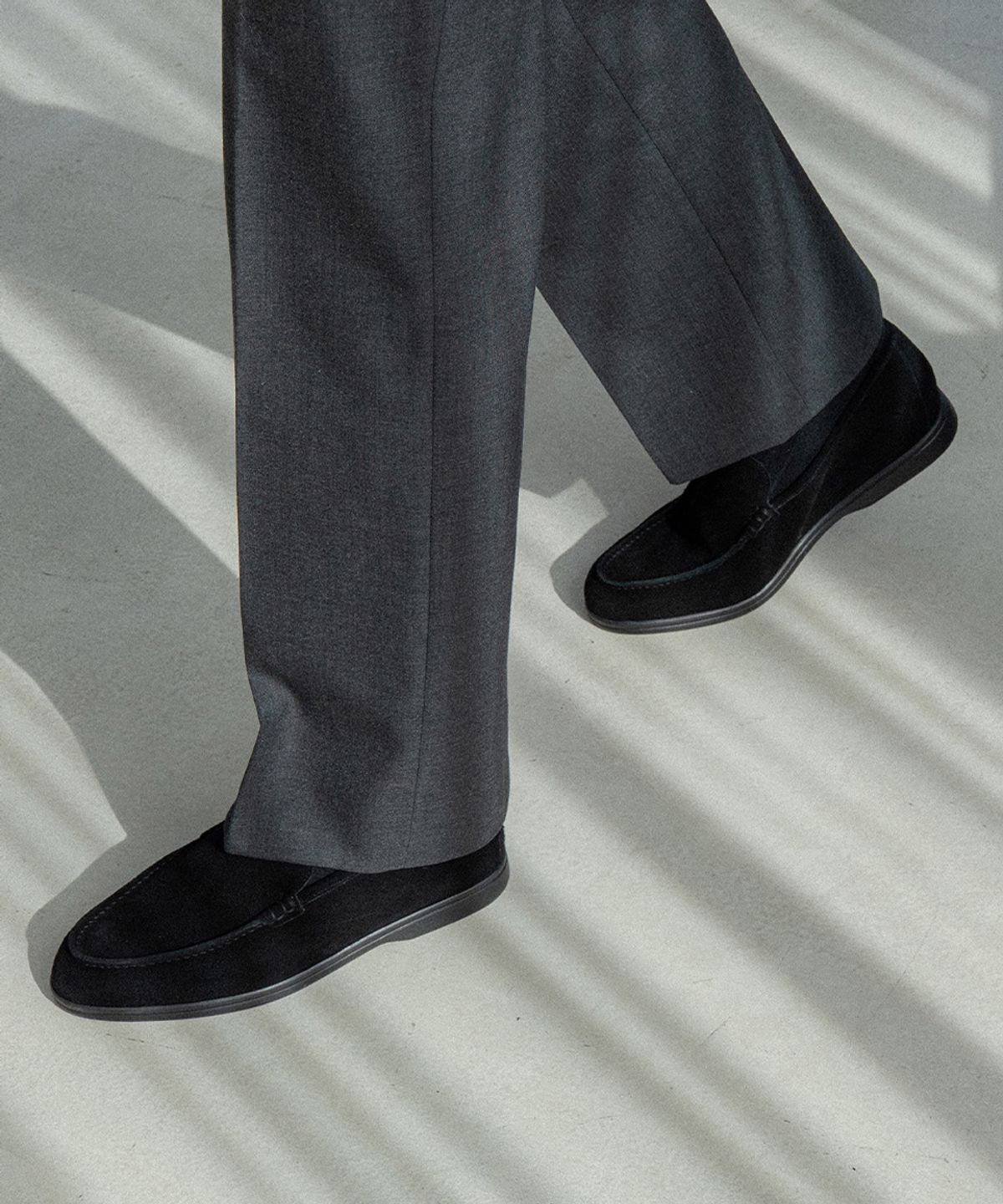 올클래식(ALLCLASSIC) ALC502B 리조트 로퍼_black suede