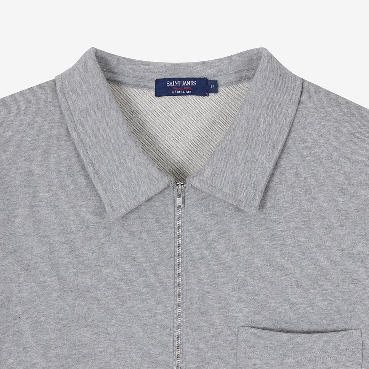 세인트제임스(SAINT JAMES) 맨즈 봉봉 하프 슬리브 (GRY) ASJM261KR35-GRY