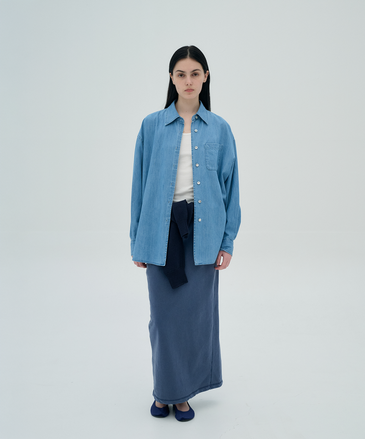 정감 스튜디오(JEONGGAM STUDIOS) Denim Boxy Shirts_2 color