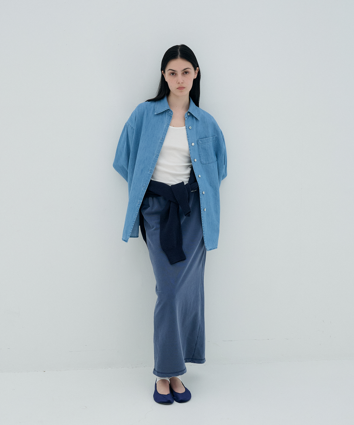 정감 스튜디오(JEONGGAM STUDIOS) Denim Boxy Shirts_2 color