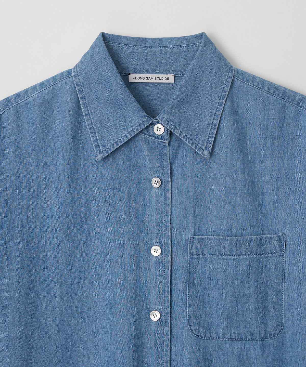 정감 스튜디오(JEONGGAM STUDIOS) Denim Boxy Shirts_2 color