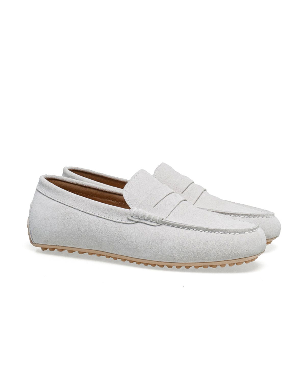올클래식(ALLCLASSIC) ALC600 페니 드라이빙 슈즈_white suede