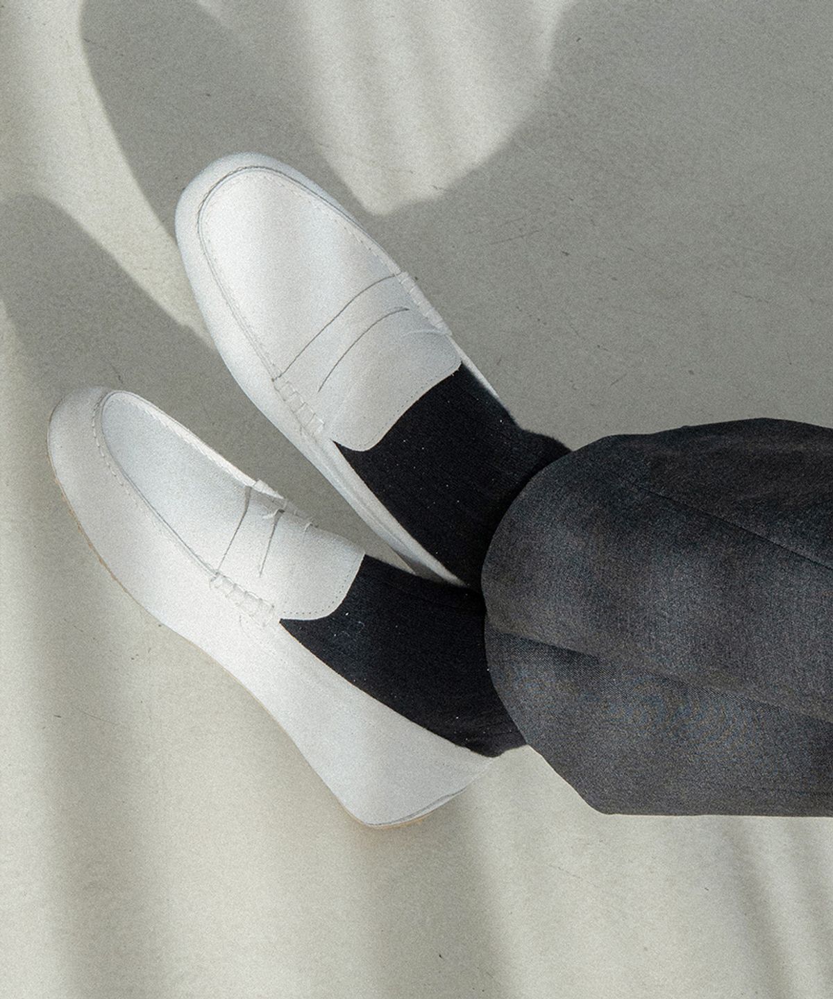 올클래식(ALLCLASSIC) ALC600 페니 드라이빙 슈즈_white suede