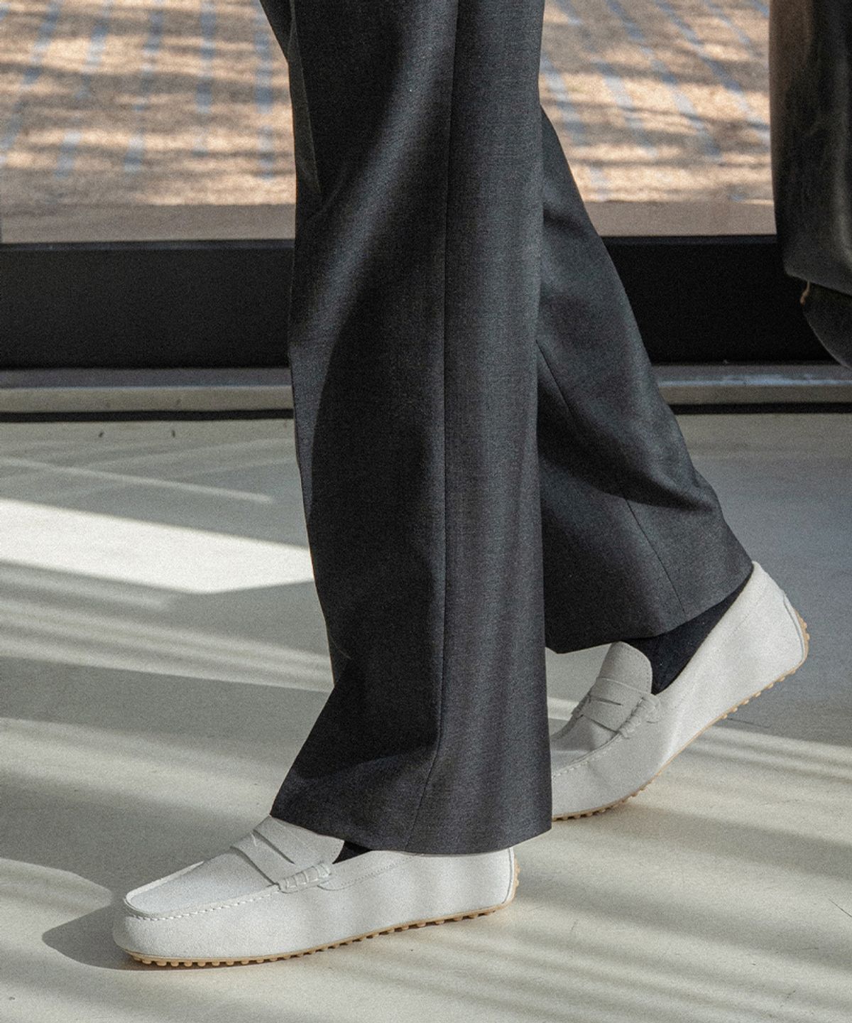 올클래식(ALLCLASSIC) ALC600 페니 드라이빙 슈즈_white suede