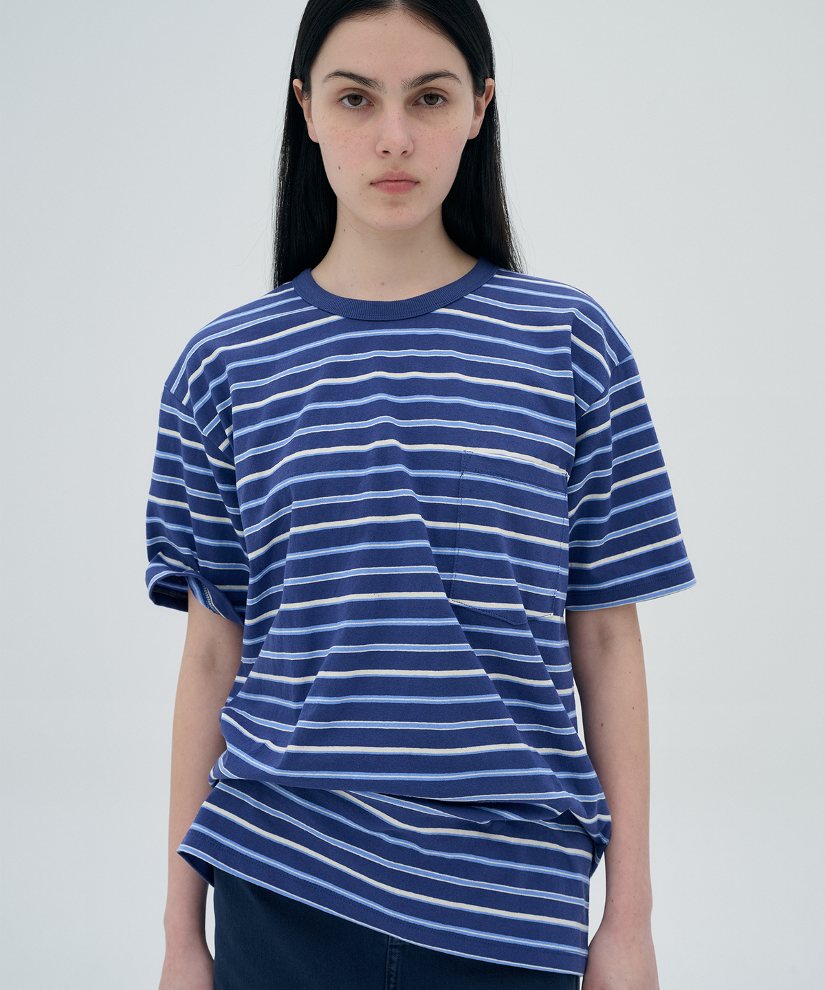 정감 스튜디오(JEONGGAM STUDIOS) Pocket Stripe T-shirt_3 color