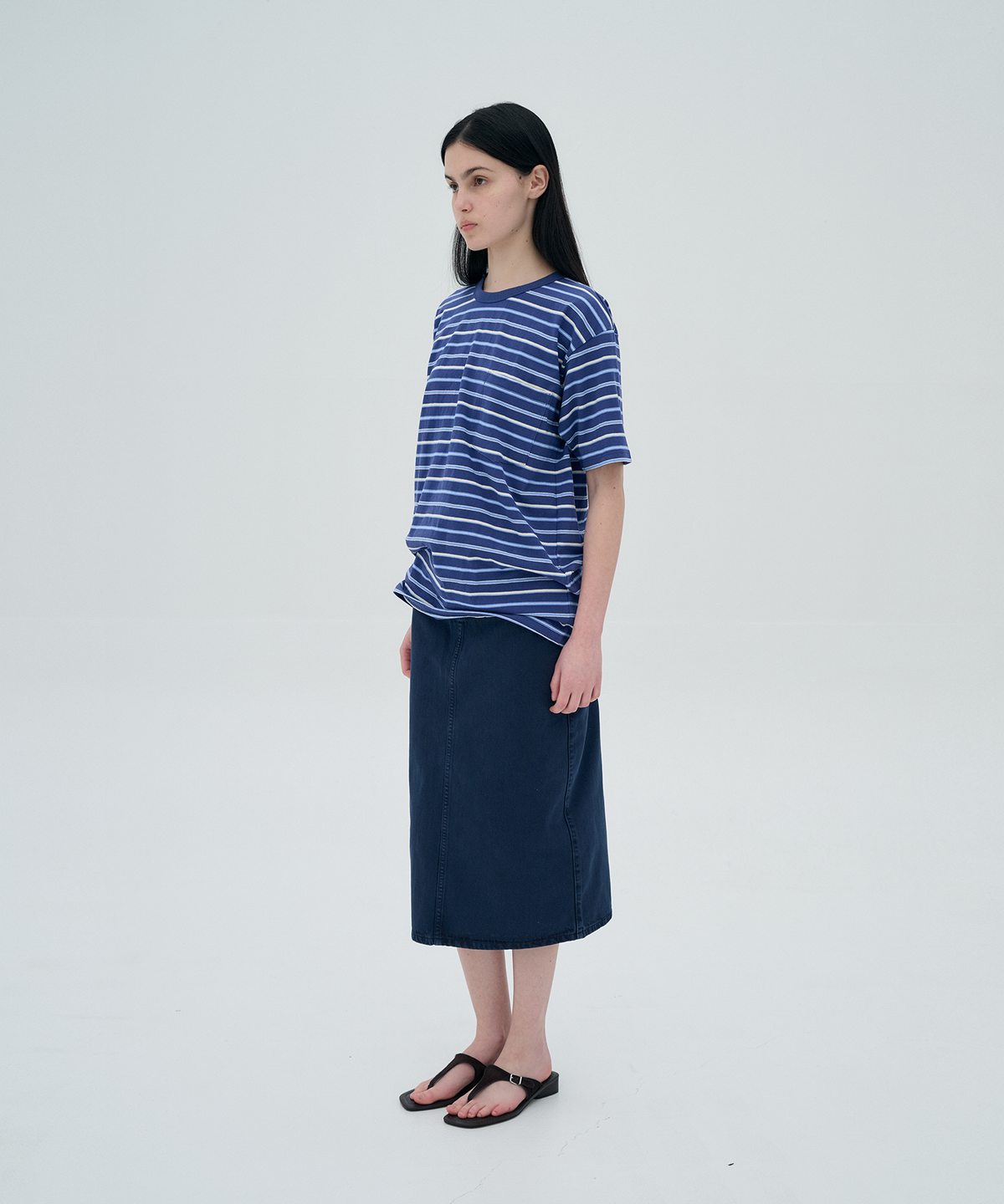 정감 스튜디오(JEONGGAM STUDIOS) Pocket Stripe T-shirt_3 color