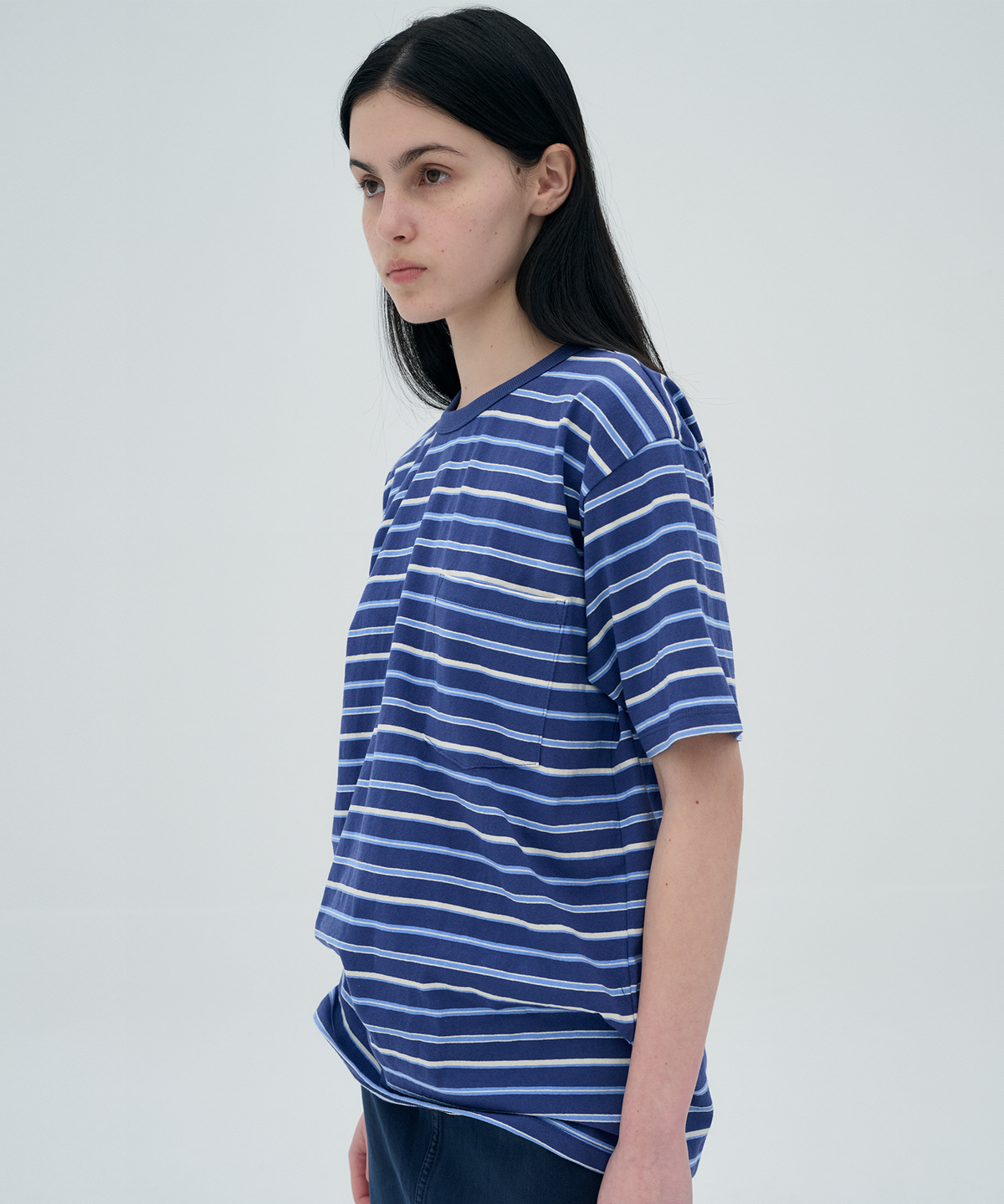 정감 스튜디오(JEONGGAM STUDIOS) Pocket Stripe T-shirt_3 color