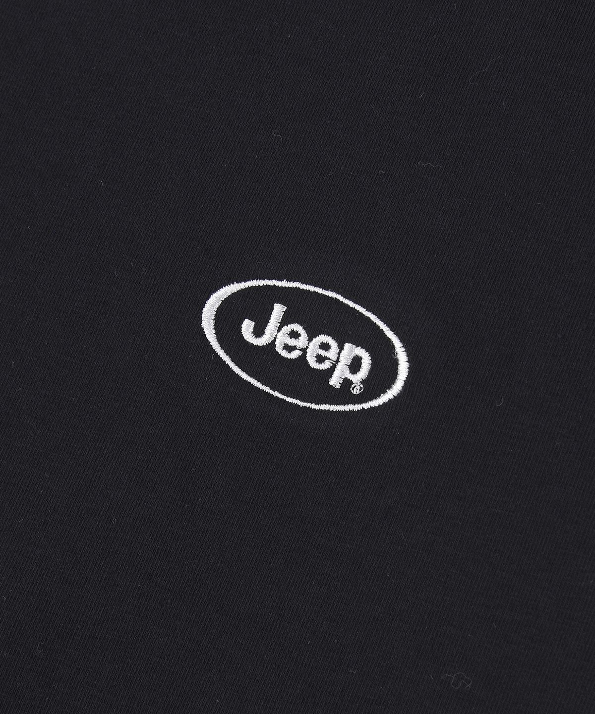 지프(JEEP) WOMEN Jeep 원형로고 크롭 반팔 티셔츠 (JR5TSF503BK)