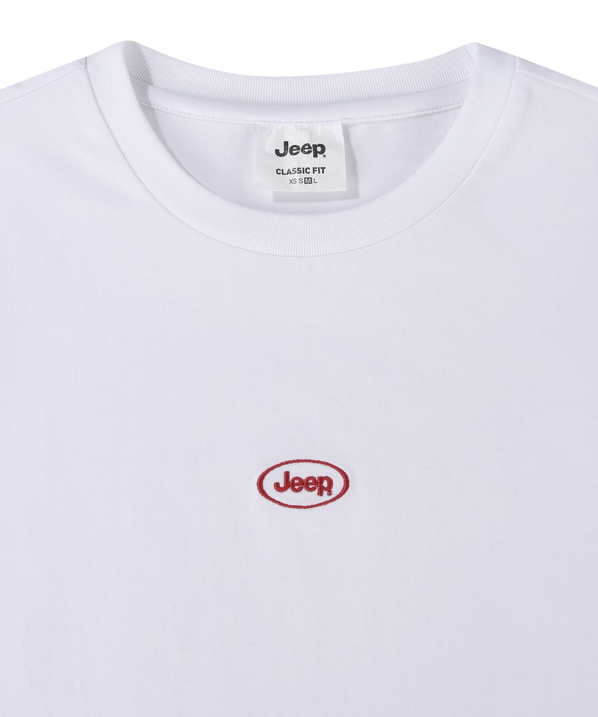 지프(JEEP) WOMEN Jeep 원형로고 크롭 반팔 티셔츠 (JR5TSF503WH)