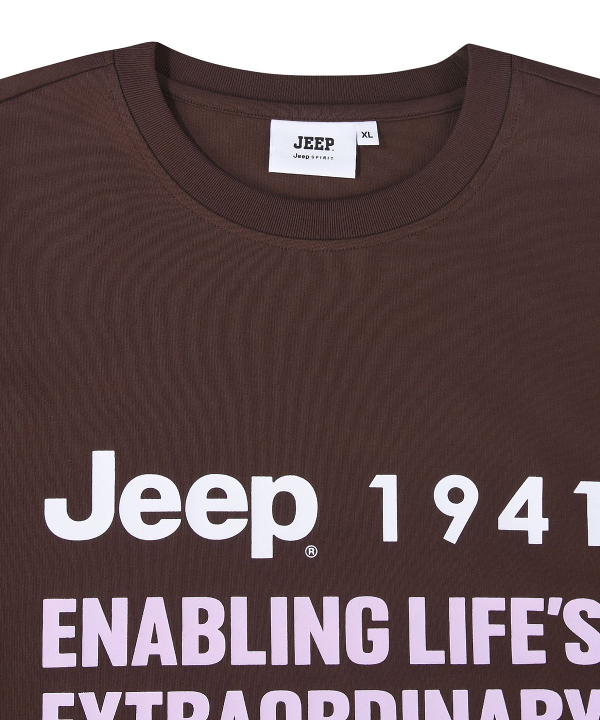 지프(JEEP) Jeep 레터링 반팔 티셔츠 (JR5TSU144BR)