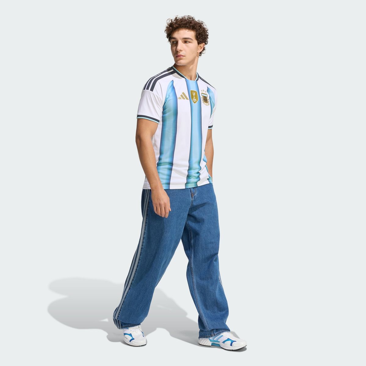 아디다스(ADIDAS) 아르헨티나 26 홈 저지 - 화이트:아이스블루 / JM8396