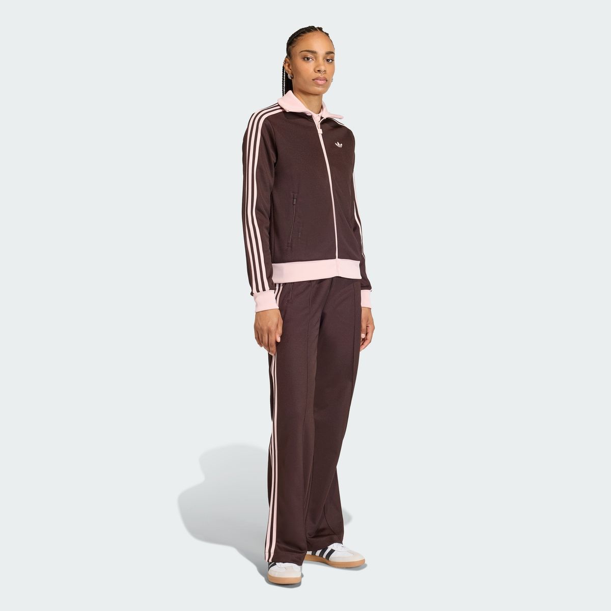 아디다스(ADIDAS) 클래식 트랙 팬츠 - 아우라커피:샌드핑크 / KD3749