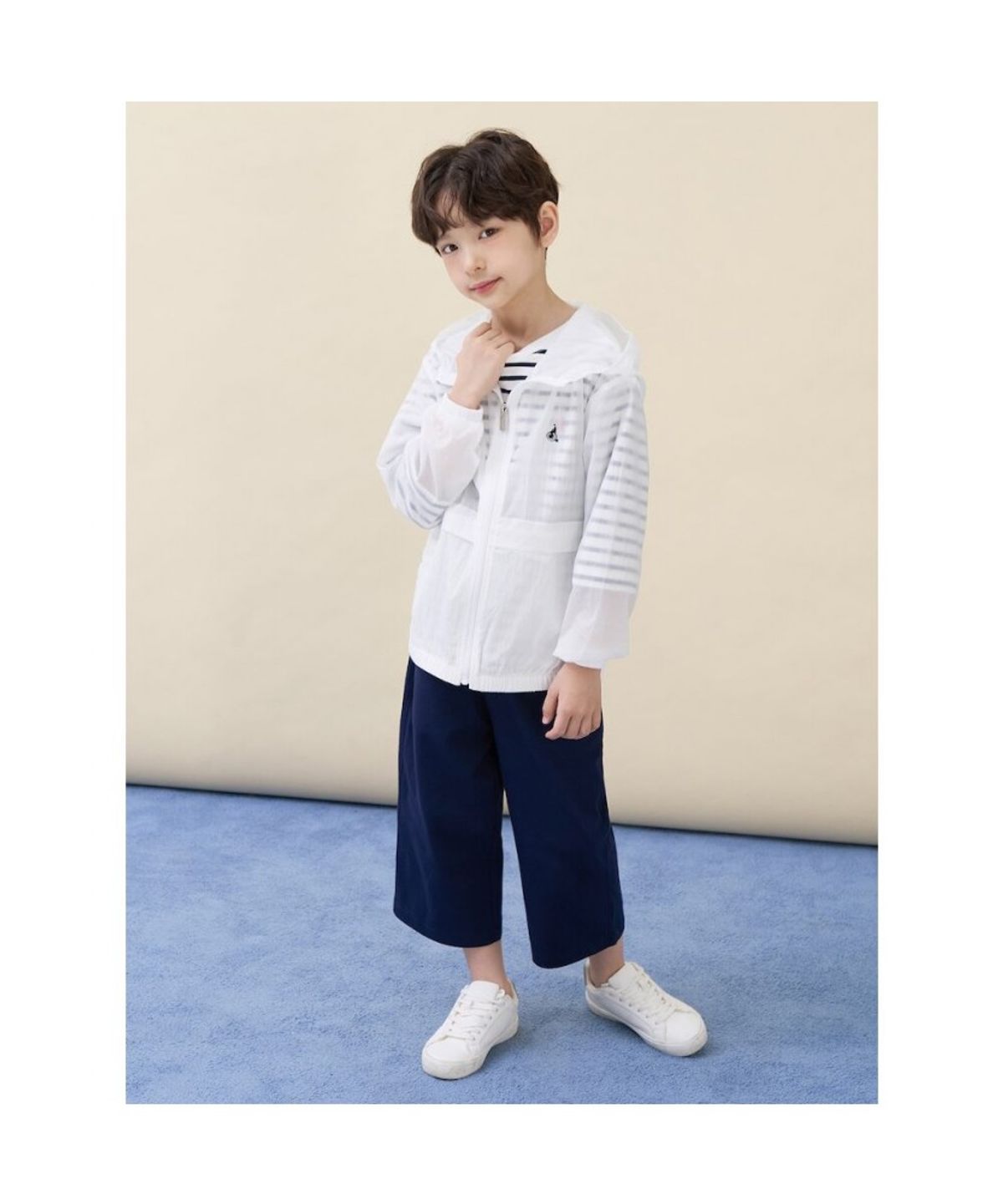 빈폴 키즈(BEANPOLE KIDS) 한줌 바람막이 점퍼  아이보리 (BI6339U010) (BI6339U010)