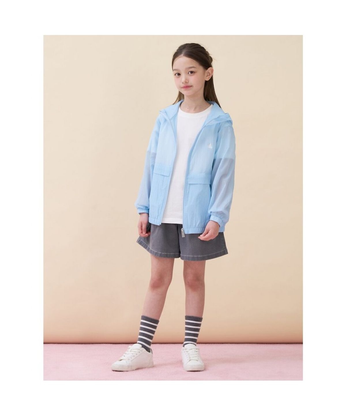 빈폴 키즈(BEANPOLE KIDS) 한줌 바람막이 점퍼  스카이 블루 (BI6339U01Q) (BI6339U01Q)